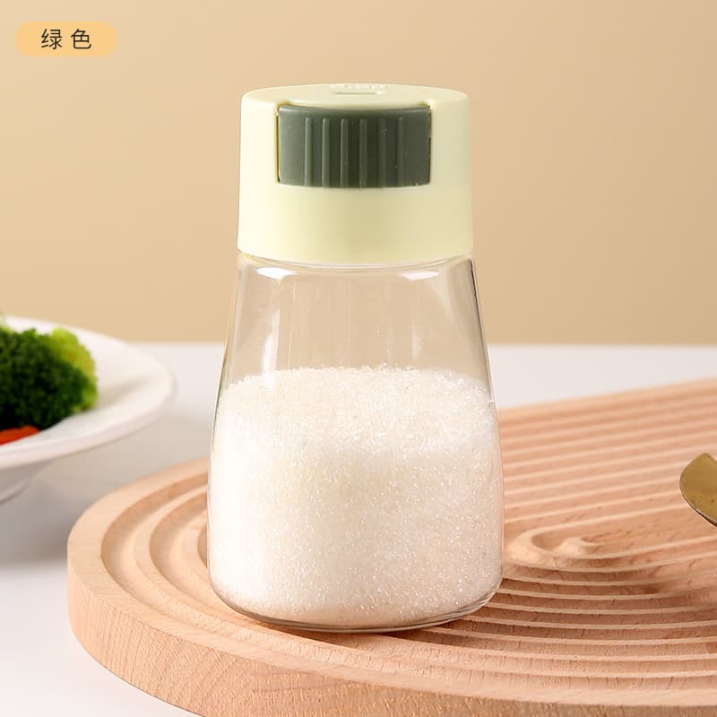 Tanque de sal quantitativo tipo push de cozinha, garrafa de sal controlada, espalhador de sal, artefato medido, caixa de tempero de sal, garrafa de tempero de cozinha - imagem 6