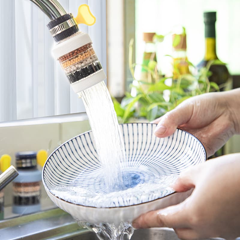 Venda direta da fábrica removível e lavável filtro de torneira doméstica de seis camadas cozinha universal anti-respingo purificador de água do chuveiro - imagem 4