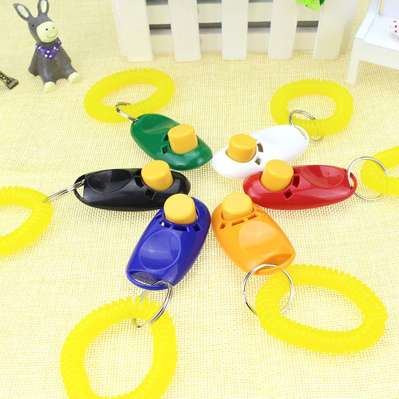 Atacado pet clicker treinador de cães treinamento de cães clicker dispositivo de treinamento de cães suprimentos de treinamento de cães apito - imagem 2