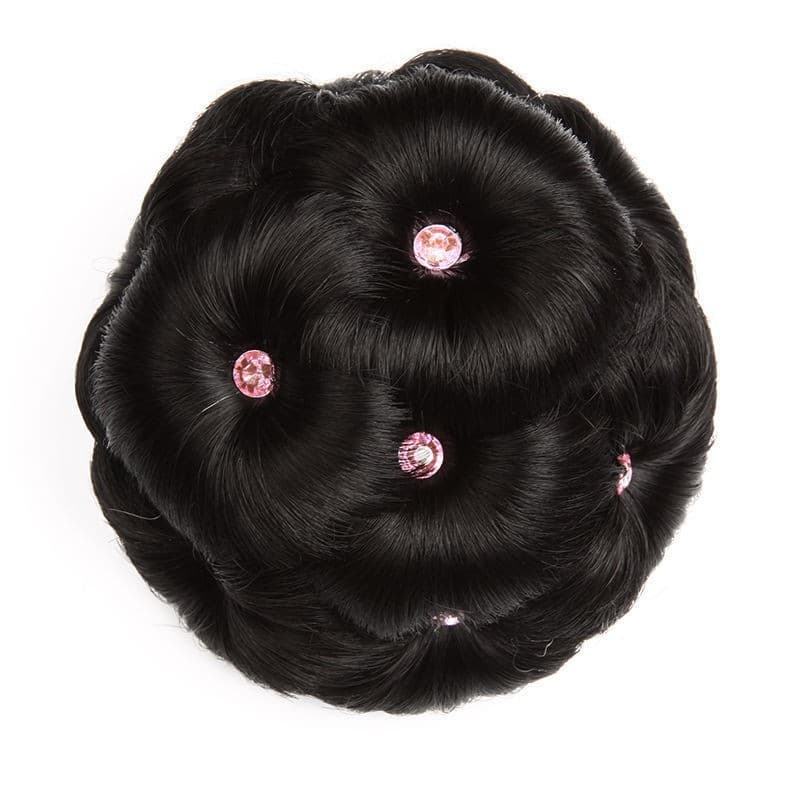 Peruca de virilha feminina, bolsa de peruca de nove flores com prendedor, peruca de cabelo de noiva trançada feminina - imagem 26
