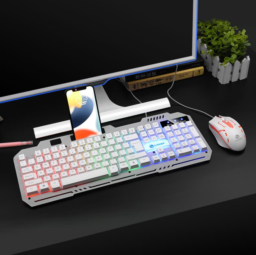 Mouse, teclado, conjunto de jogos mecânicos de metal, T25 - imagem 3
