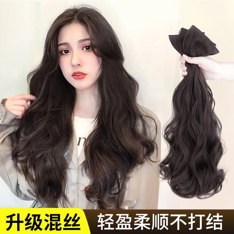 Peruca, extensão de cabelo invisível ondulado e encaracolado - imagem 1