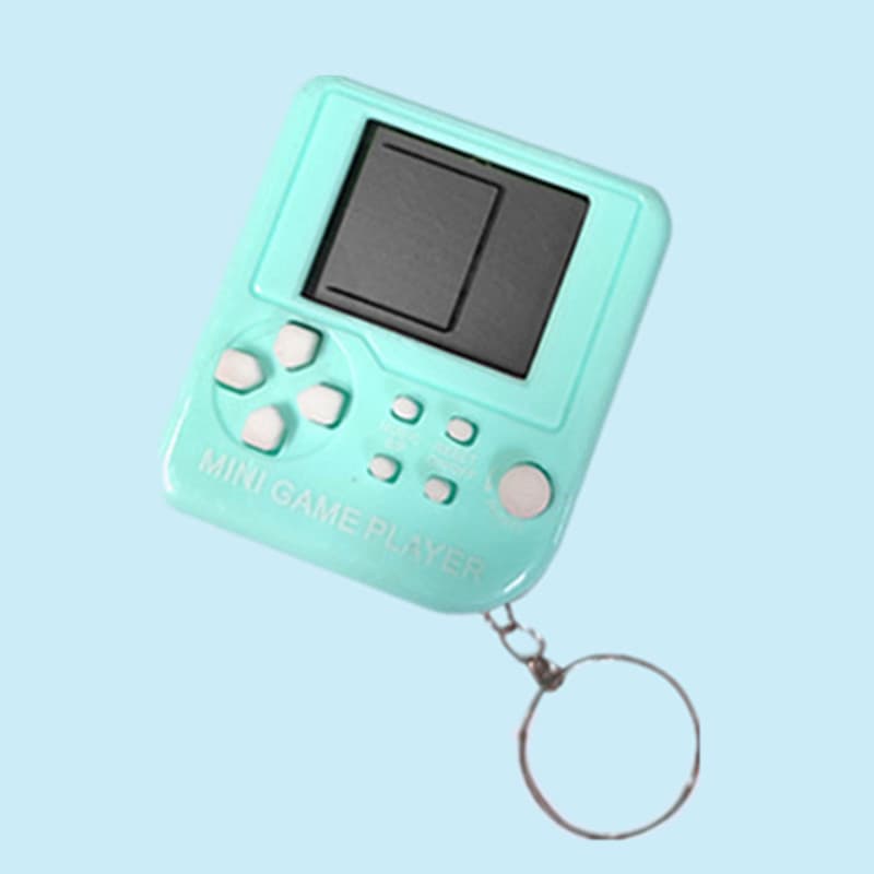 Pequeno console de jogos eletrônicos, tetris, brinquedo criativo, chaveiro, nostalgia, antiestresse, presente criativo - imagem 8