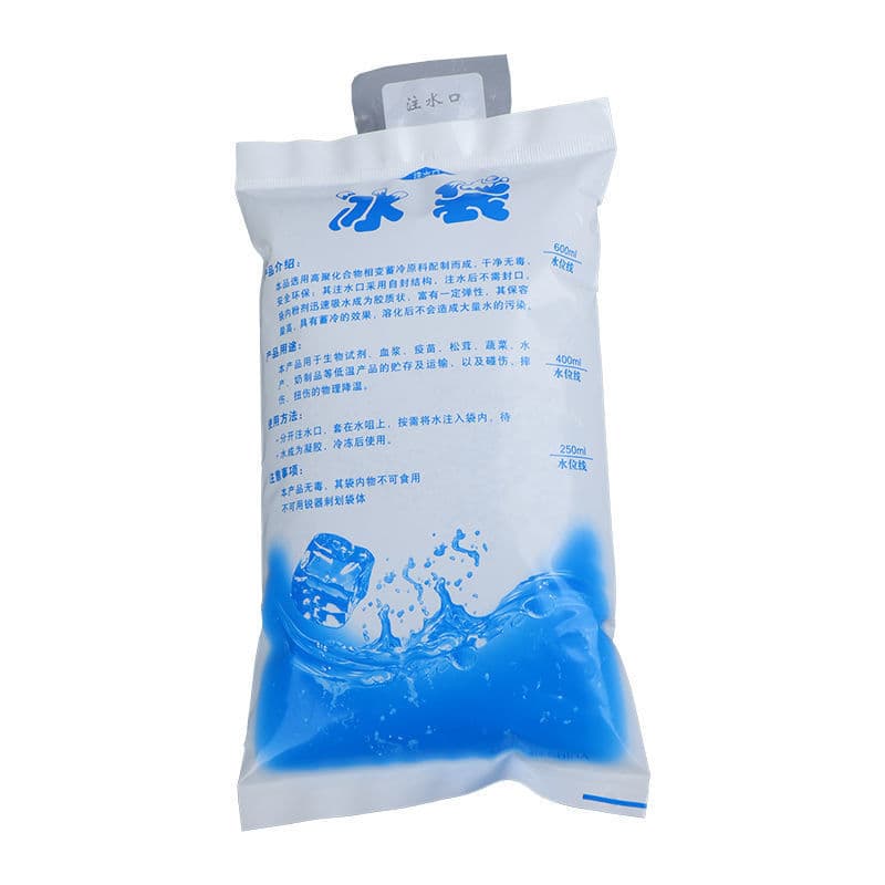 Saco de gelo de água autoabsorvente, saco de gelo descartável de frutas frescas expresso, fresco e refrigerado, reutilizável sem água - imagem 13