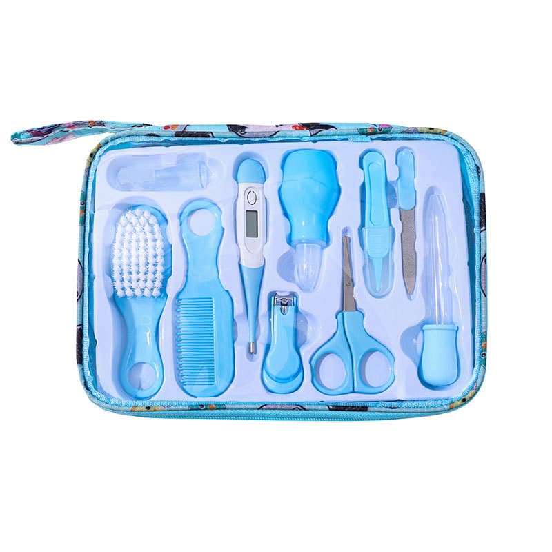 Conjunto higiênico infantil para recém-nascidos, tesoura de unha segura para unhas, caixa de presente, 10 peças - imagem 6