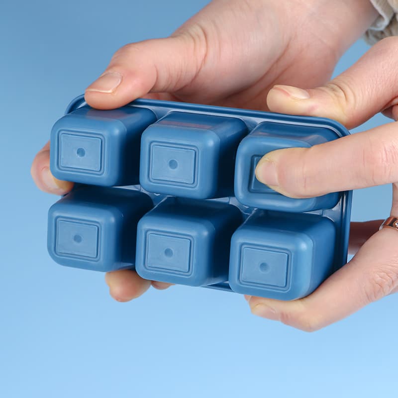 Cubos de gelo de verão, molde de silicone, conjunto, 6 células, sola macia, 3 peças - imagem 5