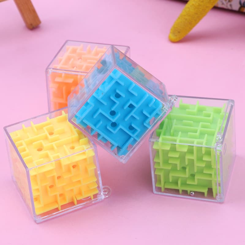 Pequeno labirinto, rollerball girando o cubo de Rubik, brinquedo, educação infantil - imagem 4