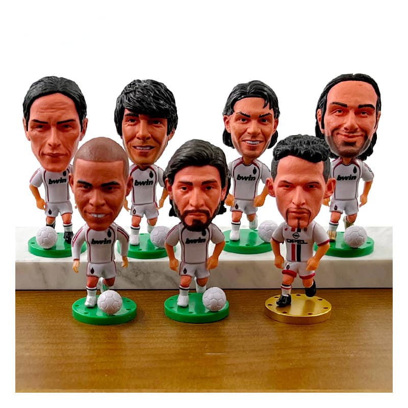 Messi, figura estrela de Ronaldo, De Bruyne, Van Dijk, Sterling, Moraes, boneco Neymar - imagem 3