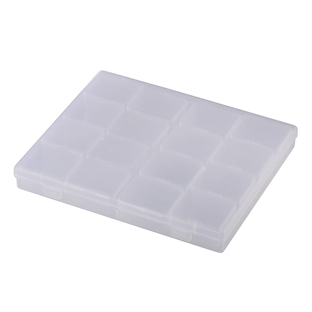 Caixa de armazenamento pequena de plástico transparente, decoração eletrônica de unhas, unhas falsas - imagem 6