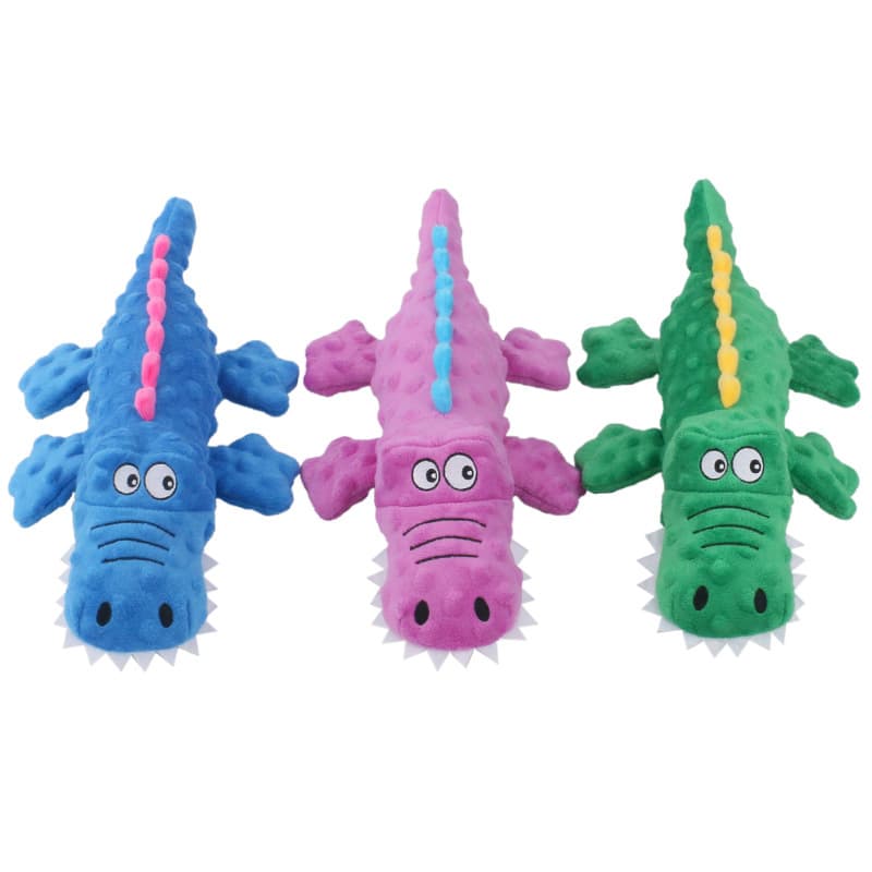 Brinquedo de pelúcia de desenho animado, animal de estimação, faz sons, crocodilo - imagem 3