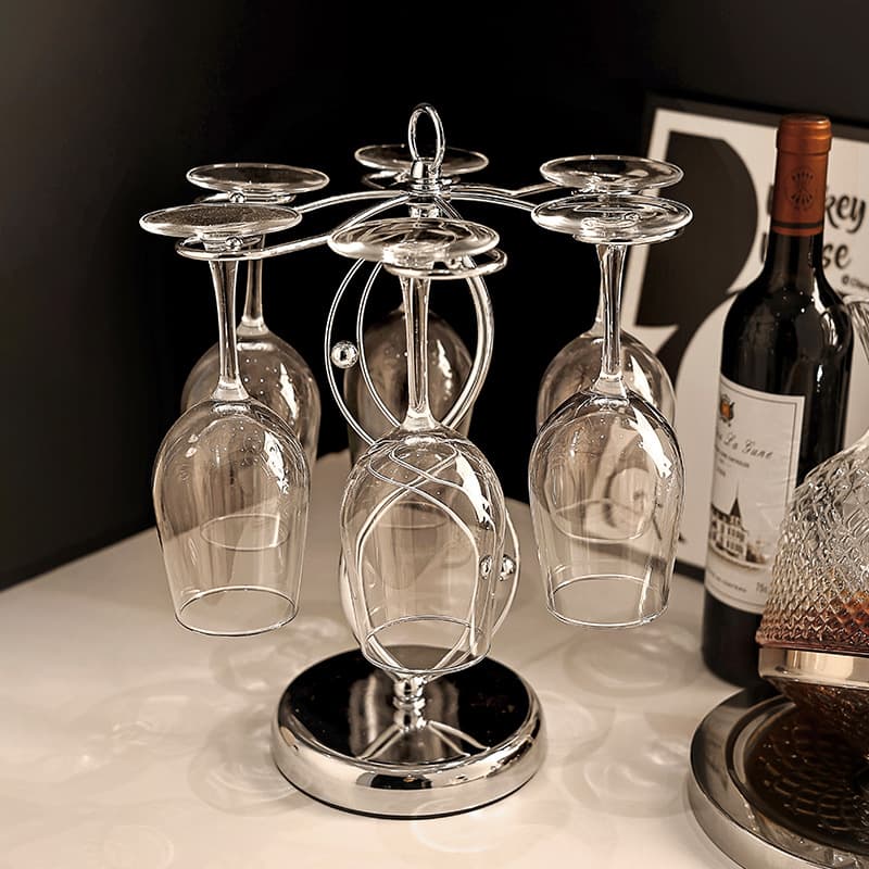 Copo de vinho, porta-copos, acessório para sala de estar, decorações, estilo leve e luxuoso, decoração de casa - imagem 1