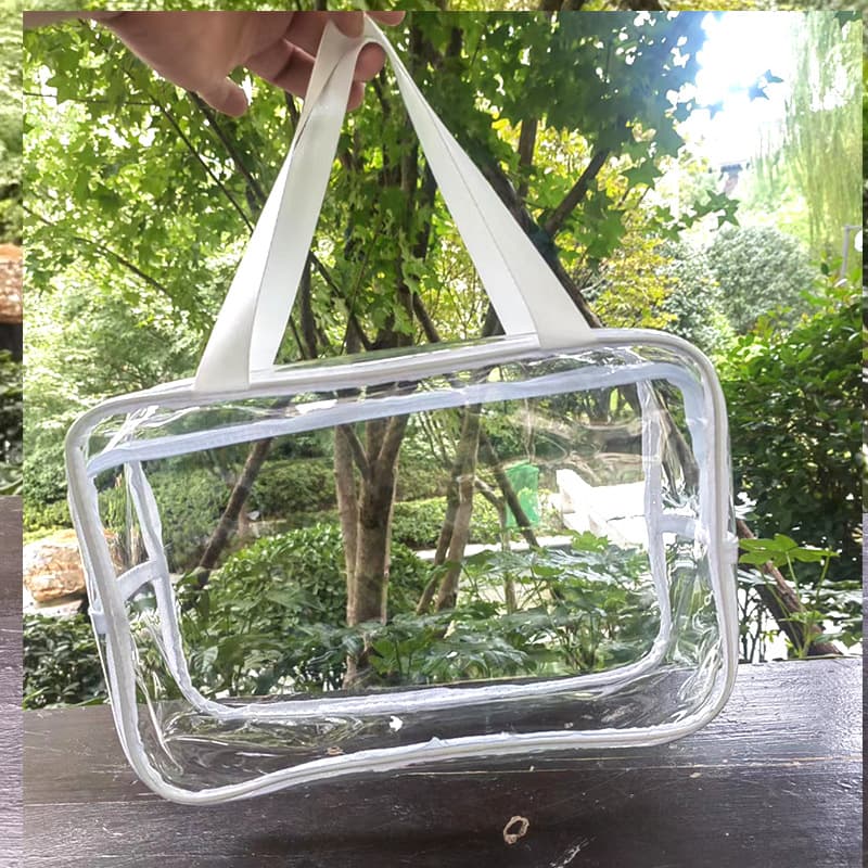 Bolsa cosmética portátil, bolsa de armazenamento fosca à prova d'água em PVC para viagens, feita sob medida, com impressão do seu logotipo - imagem 2