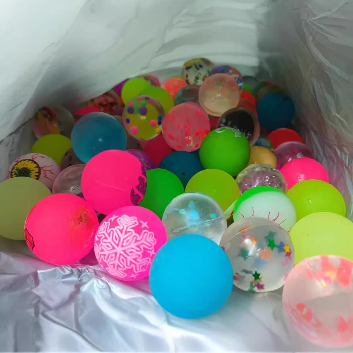 Bolas de hidrogel, bola saltitante, brinquedo misto, 32mm, brinquedo cápsula, vendas diretas da fábrica - imagem 4