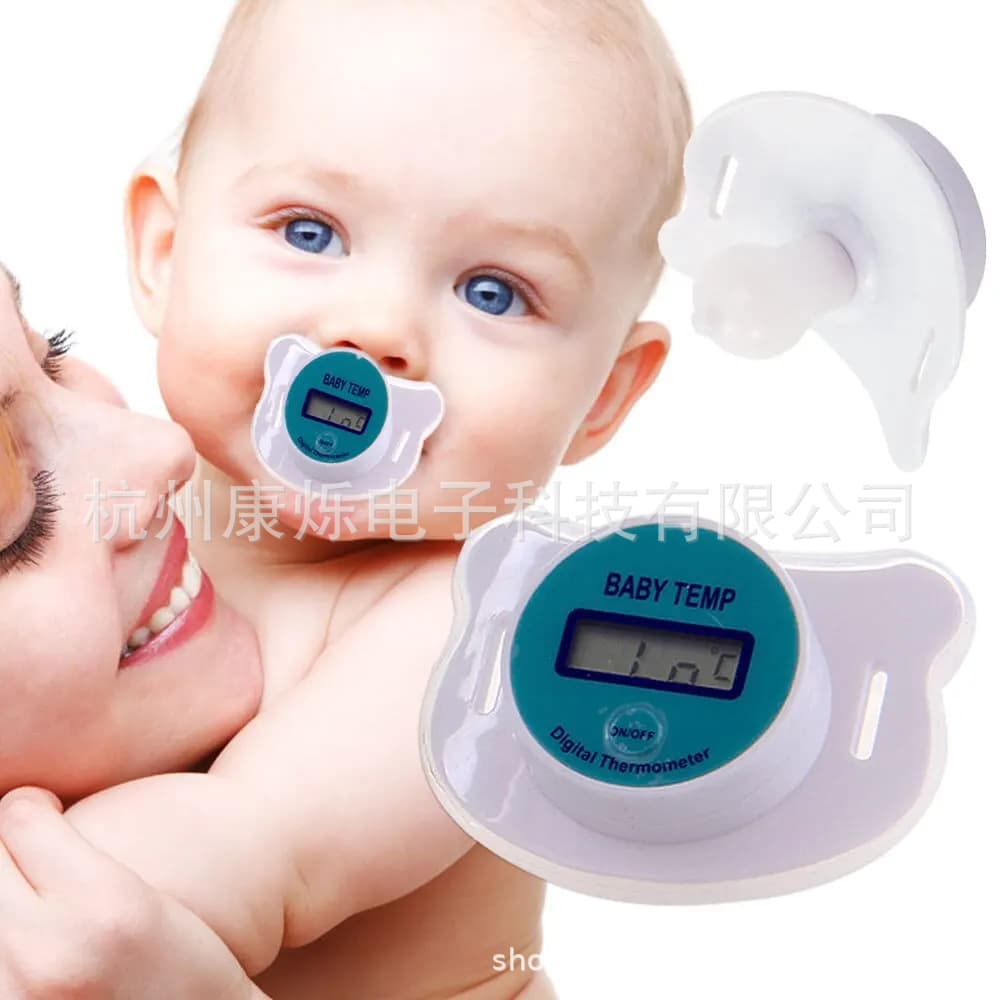Chupeta infantil para bebê, termômetro eletrônico oral - imagem 6