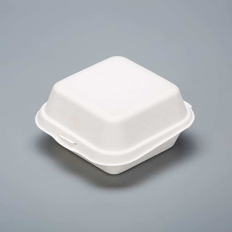 Lancheira de polpa de papel descartável, caixa de hambúrguer, caixa de bolo bento de celebridades da Internet, lancheira de papel de desenho quadrado, caixa de comida embalada - imagem 4
