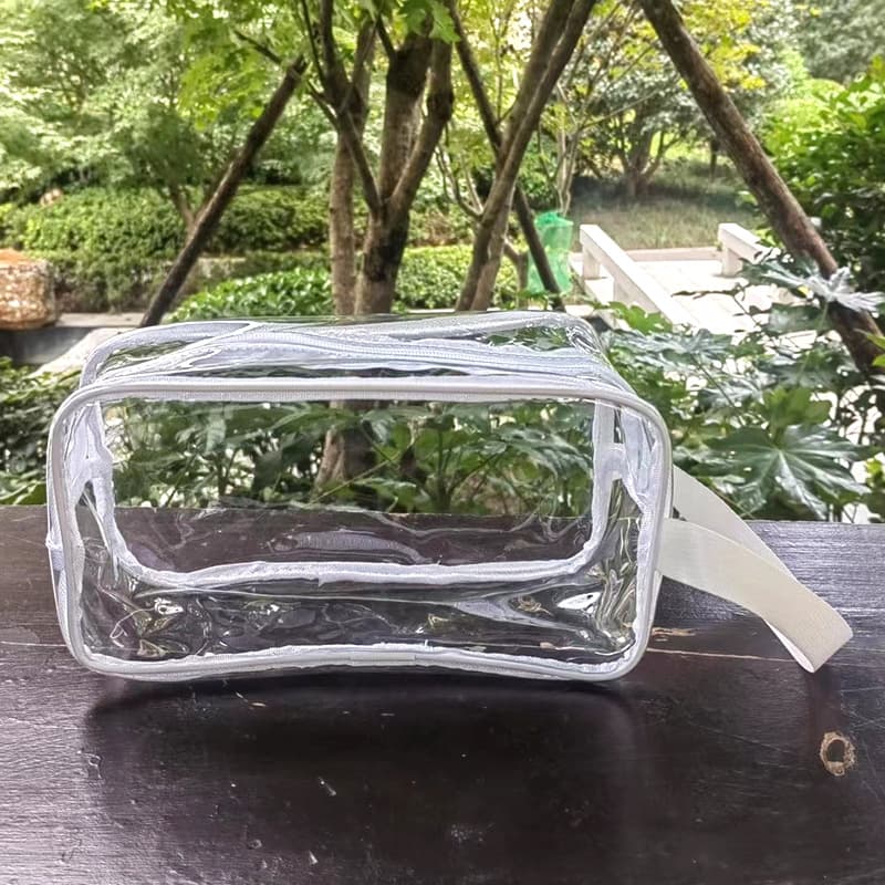 Bolsa cosmética portátil, bolsa de armazenamento fosca à prova d'água em PVC para viagens, feita sob medida, com impressão do seu logotipo - imagem 3