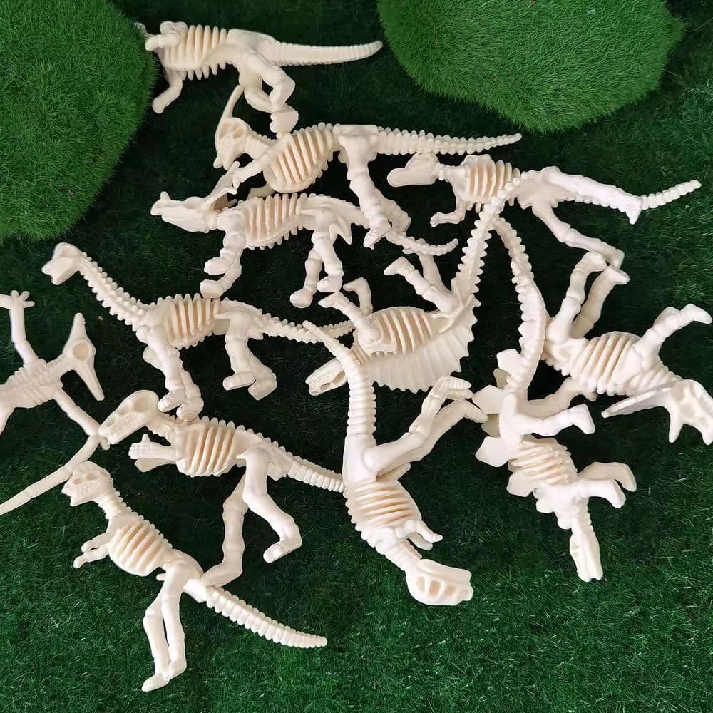Dinossauro, esqueleto, minifigura arqueológica, brinquedo realista com acessórios, escavações arqueológicas - imagem 4
