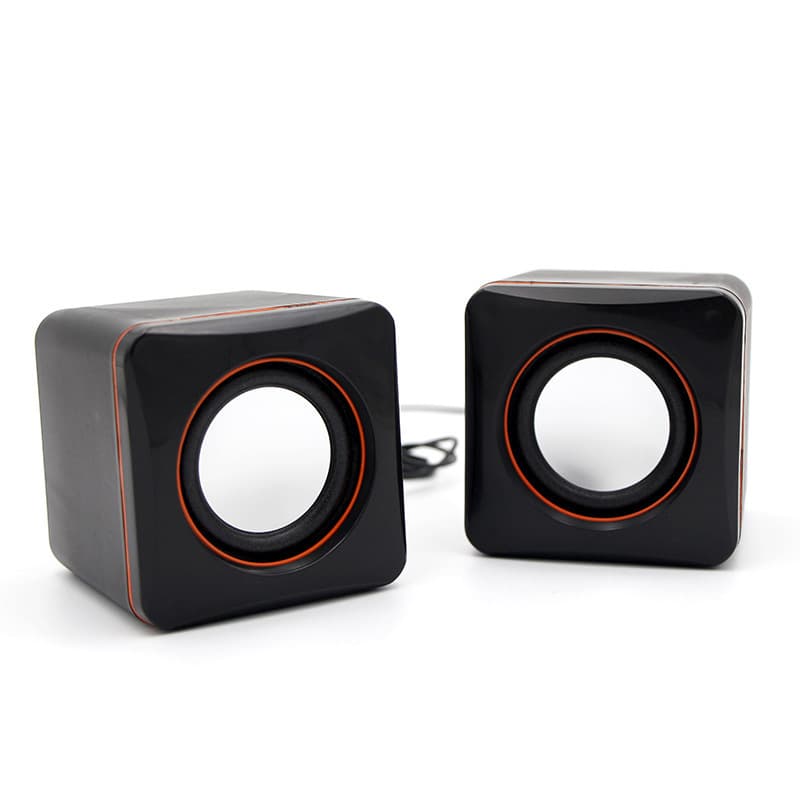 Cubo pequeno computador pequeno áudio 2.0 laptop desktop mini subwoofer com fio USB alto-falante de escritório em casa - imagem 4