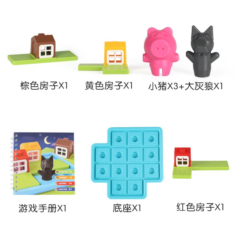 (Comércio transfronteiriço), jogo de tabuleiro interativo intelectual lógico para treinamento, brinquedo, pensamento lógico, para crianças e pais - imagem 5