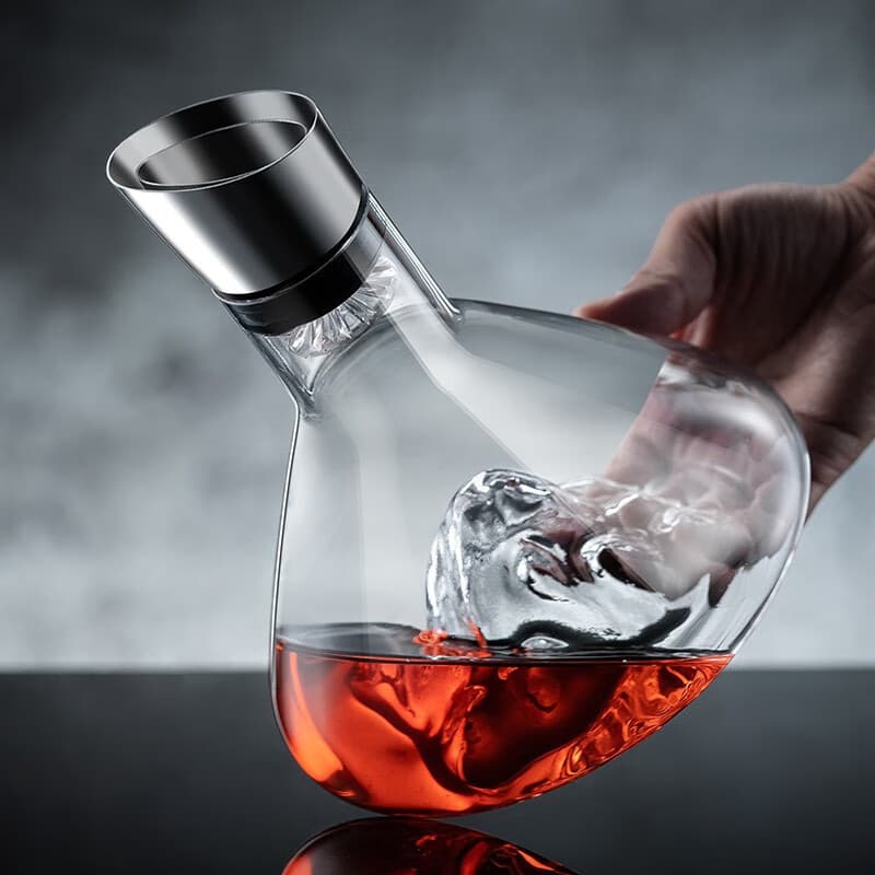 Decantador de vinho de vidro criativo, frasco de bolso, filtro rápido, dispensador de vinho, celebridade da internet - imagem 5