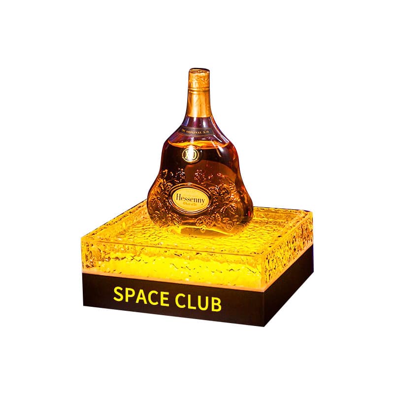 Novo bar luminoso assento de vinho ktv sala privada champanhe vinho rack criativo abismo base laser para ace of spades vinho titular - imagem 6
