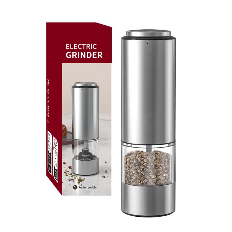Coritone Ferramentas de Cozinha Moedor Elétrico de Pimenta Preta USB Recarregável Rosa Sal e Pimenta Garrafa de Especiarias - imagem 6