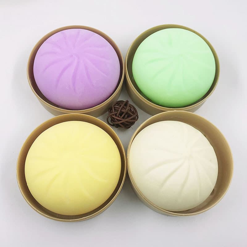 Pãezinhos grandes simulados, rebote lento e beliscável, pãezinhos de porco grelhados, brinquedos de descompressão, macarrão falso, pessoa inteira xiaolongbao atacado - imagem 5