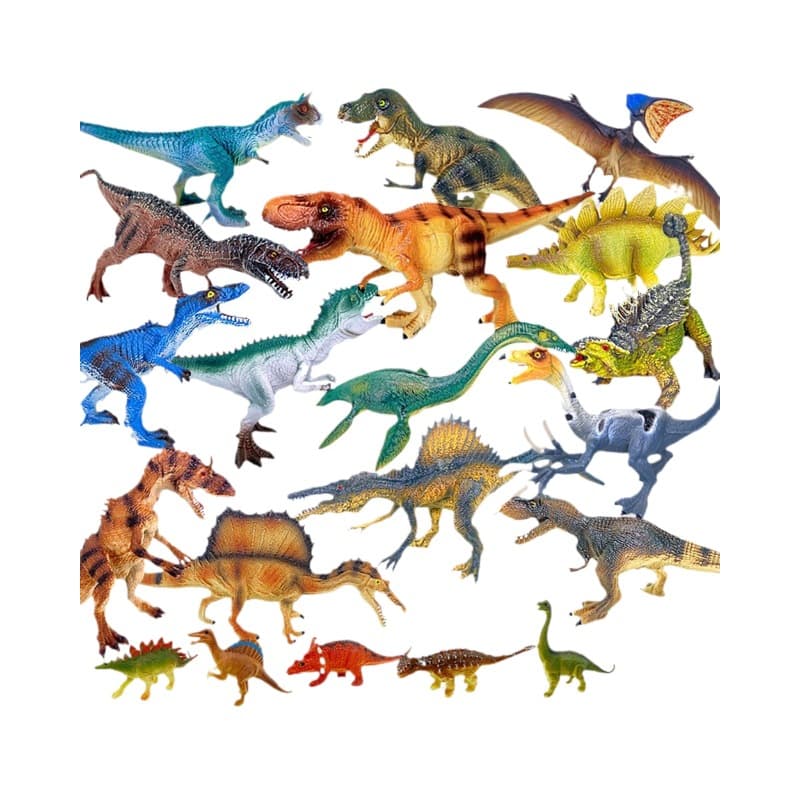 (Comércio internacional), dinossauro realista de plástico, minifigura, brinquedo, 13 polegadas - imagem 6