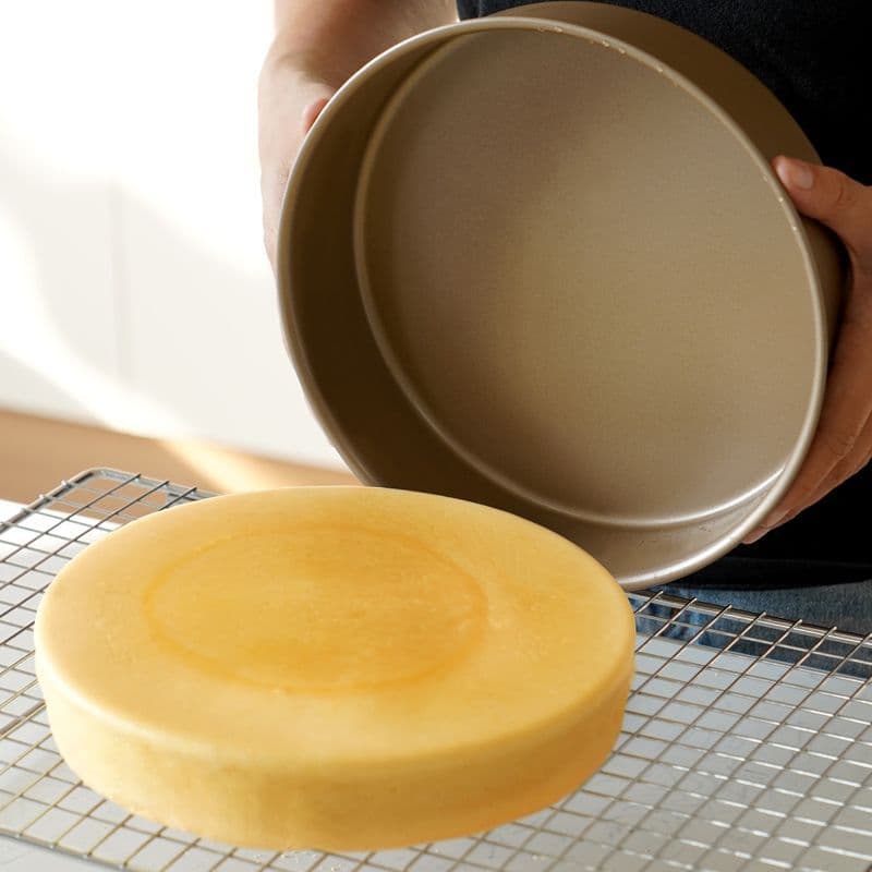 Conjunto de cinco peças para cozimento dourado, caixa de torradas, assadeira de pizza com 6 copos de muffin, molde de bolo com trava quadrada - imagem 2