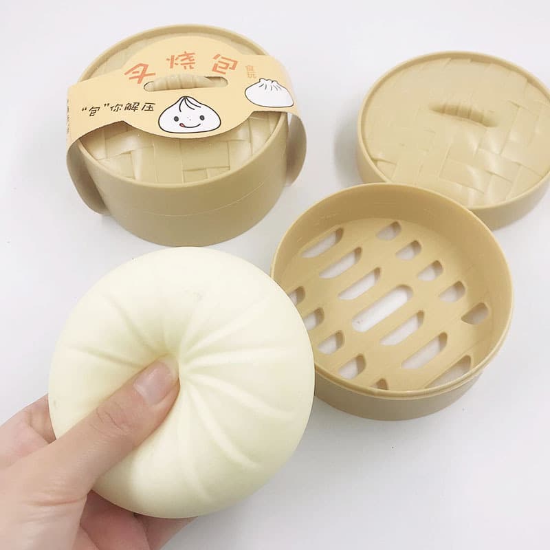 Pãezinhos grandes simulados, rebote lento e beliscável, pãezinhos de porco grelhados, brinquedos de descompressão, macarrão falso, pessoa inteira xiaolongbao atacado - imagem 8