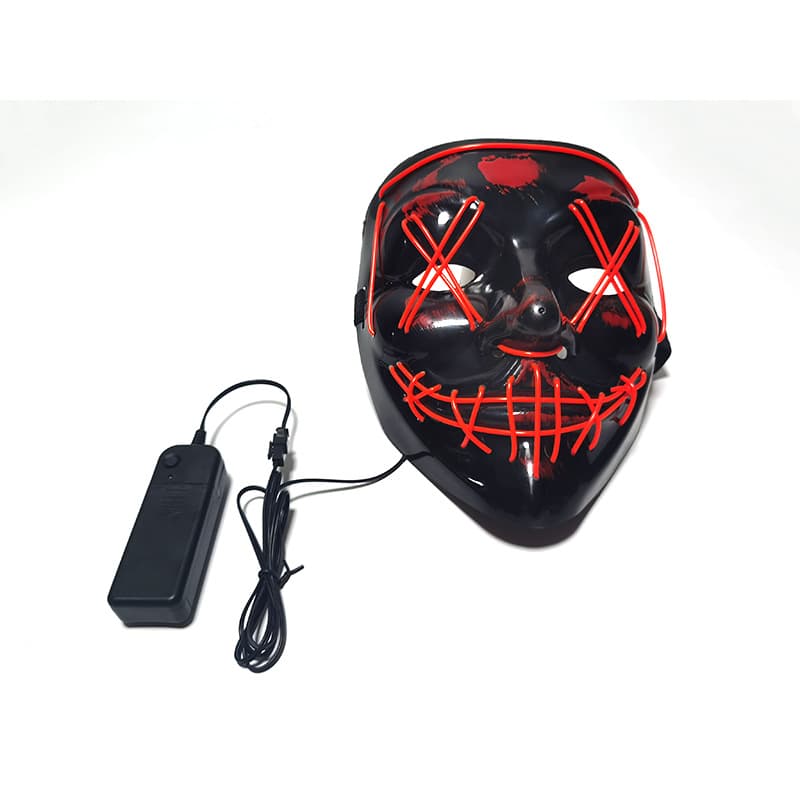 Entre no e-commerce Halloween Black V para Vendetta Máscara Luminosa Local Artesanal Atacado Ghost Dance Máscara de Luz Fria - imagem 6
