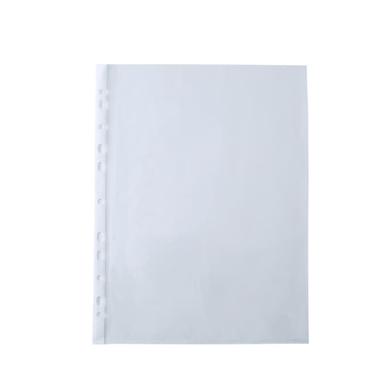 Bolsa transparente para documentos a4, bolsa com 11 furos para informações de folhas soltas, película protetora, clipe de trabalho rápido, bolsa de inserção perfurada, material de escritório, atacado - imagem 6