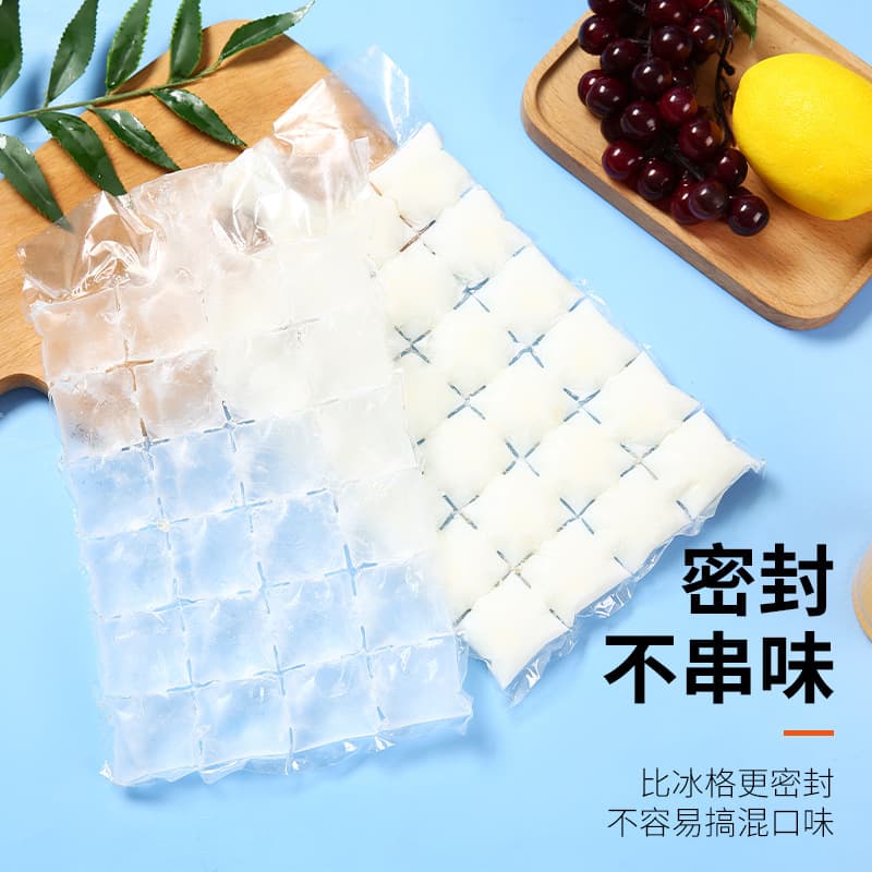 Cubos de gelo descartáveis de frutas de verão, molde, saco de gelo, faça você mesmo, 24 células - imagem 5