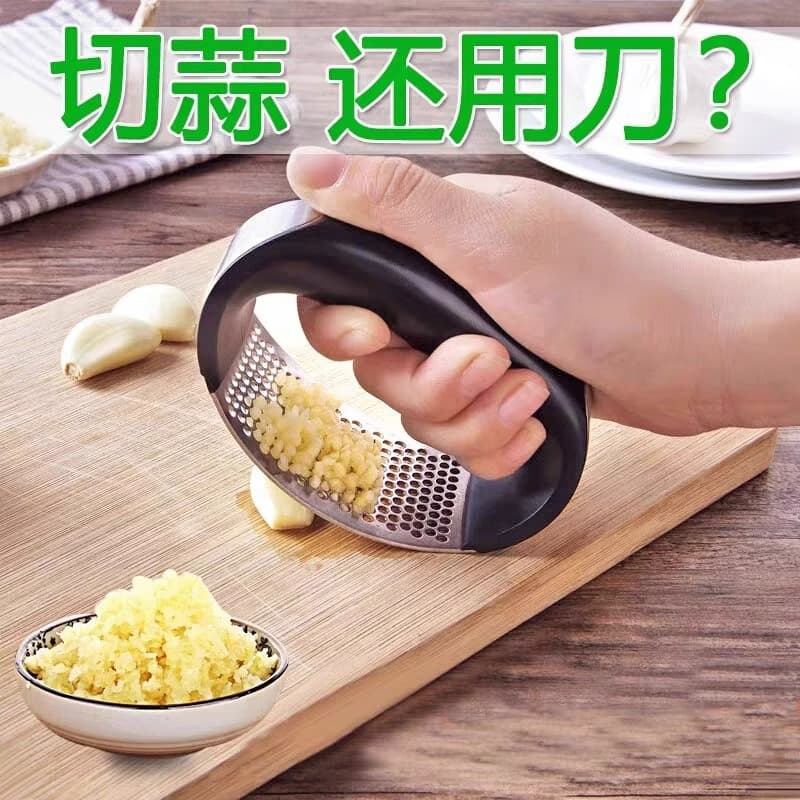 Novo artefato de imprensa de alho manual anel imprensa de alho pasta de alho artefato de alho batendo alho cozinha em casa ferramenta de alho - imagem 3