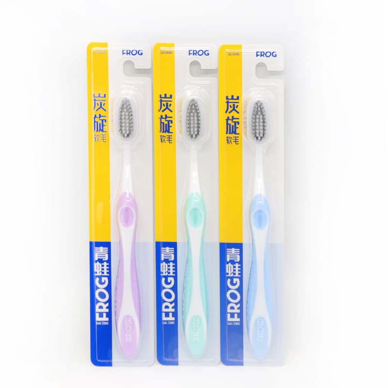 Escova de dentes de cerdas macias em espiral, escova de dentes de cerdas macias, remoção e limpeza de manchas de dentes em espiral, escova de dentes doméstica para adultos, Sapo 183B - imagem 5