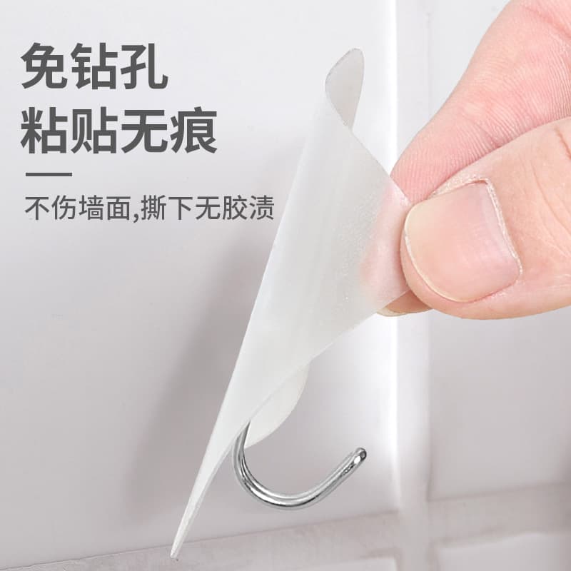 Gancho adesivo forte para banheiro, fábrica, atacado, sem rastros, gancho transparente, roupas sem unhas, gancho adesivo mágico - imagem 5