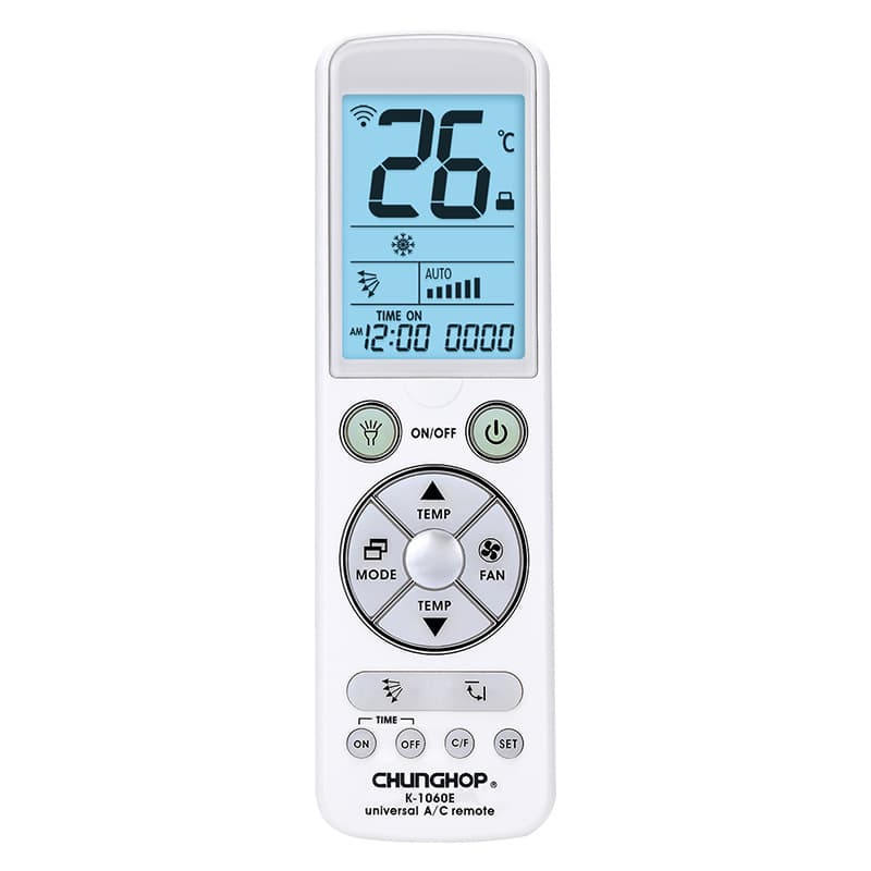 Zhonghe universal ar condicionado controle remoto universal tela grande botão grande retroiluminação 1060 + controle remoto 5000 em um controle remoto - imagem 3