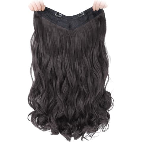 Peruca encaracolada, extensão de cabelo invisível, versão atualizada, adiciona volume - imagem 6