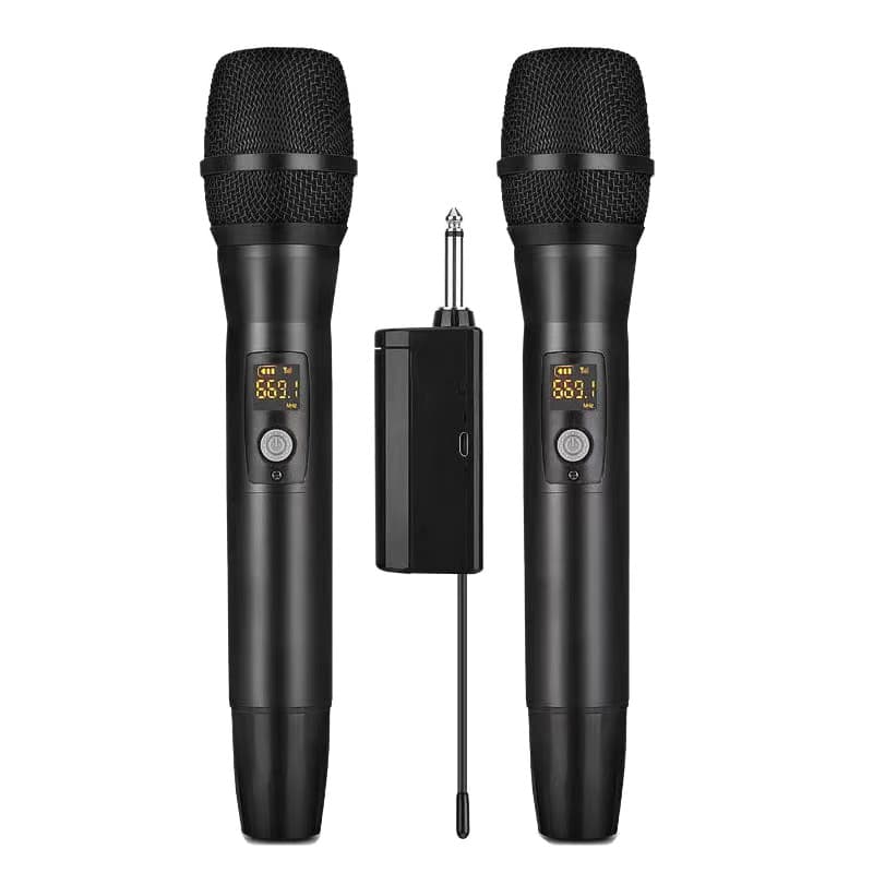 Microfone de carregamento sem fio um a dois microfone FM de segmento U palco karaokê transmissão ao vivo dedicada fornecimento transfronteiriço - imagem 5