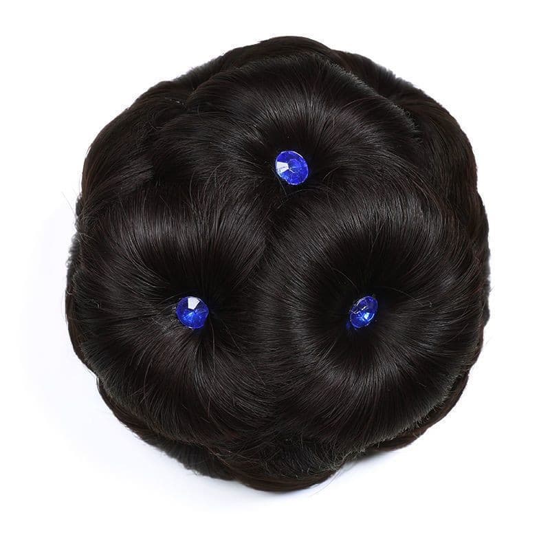 Peruca de virilha feminina, bolsa de peruca de nove flores com prendedor, peruca de cabelo de noiva trançada feminina - imagem 17