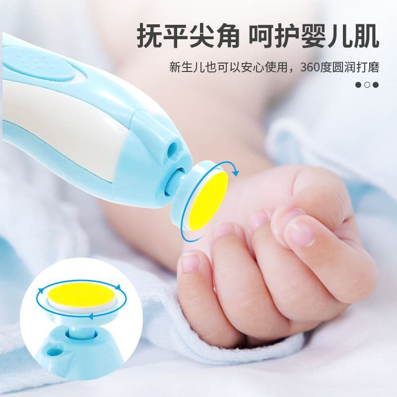 Tesoura de unhas universal elétrica infantil, conjunto de ferramentas de manicure para unhas - imagem 3