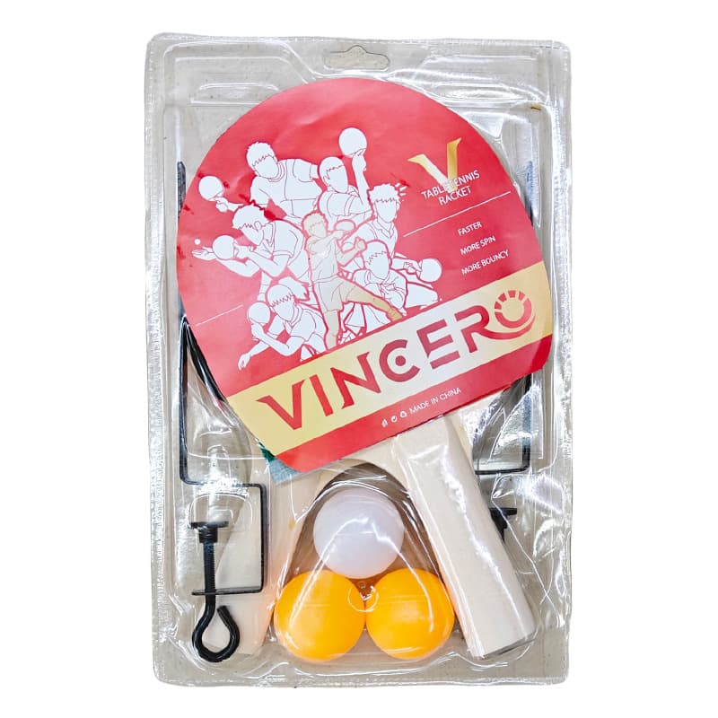 VINCERO [乒乓球拍2拍4球带包带网架2拍3球泡壳木板全英文外贸纸卡] - imagem 4