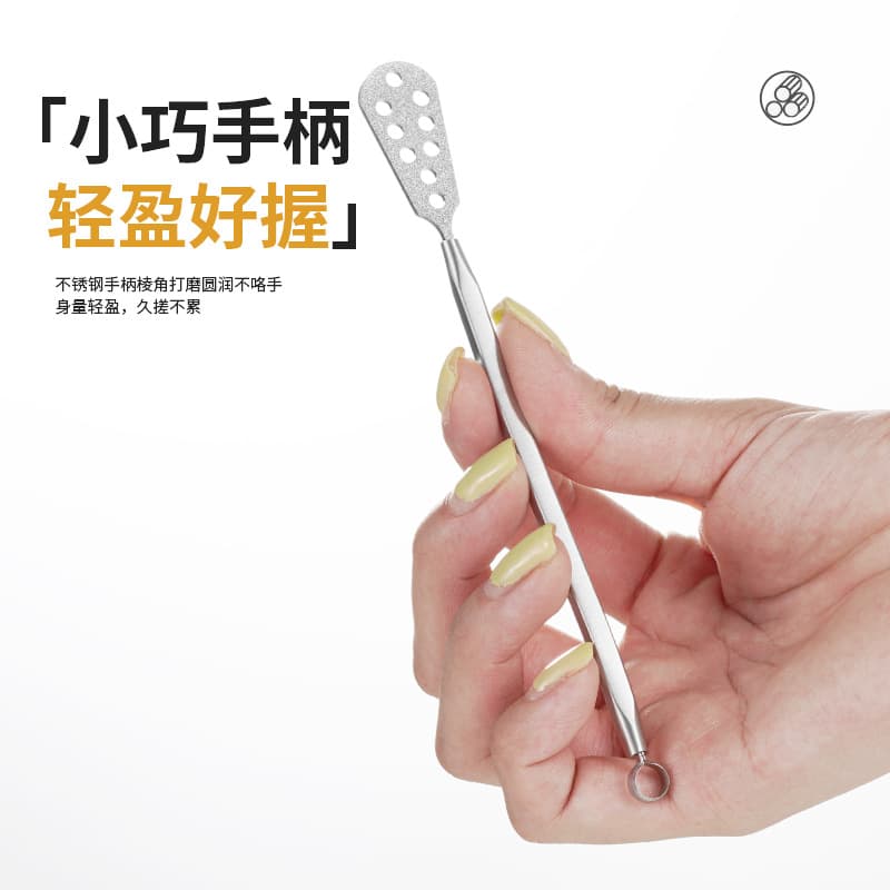 Lima para pés em aço inoxidável, lima para pés de dupla face para remover pele morta, esfregar solas e calosidades, ferramenta de pedicure, artefato para esfregar os pés, ferramenta para lixar os pés - imagem 5