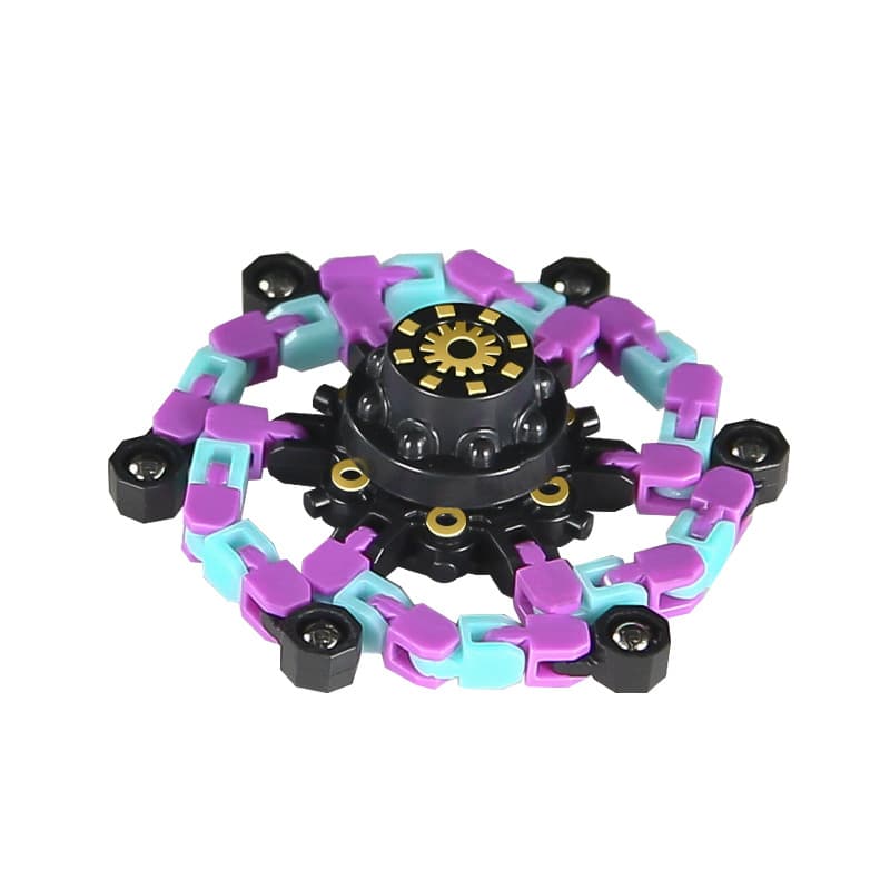 Pião mecânico variável para dedo, transformador, robô, brinquedo fluorescente, anti-stress - imagem 6