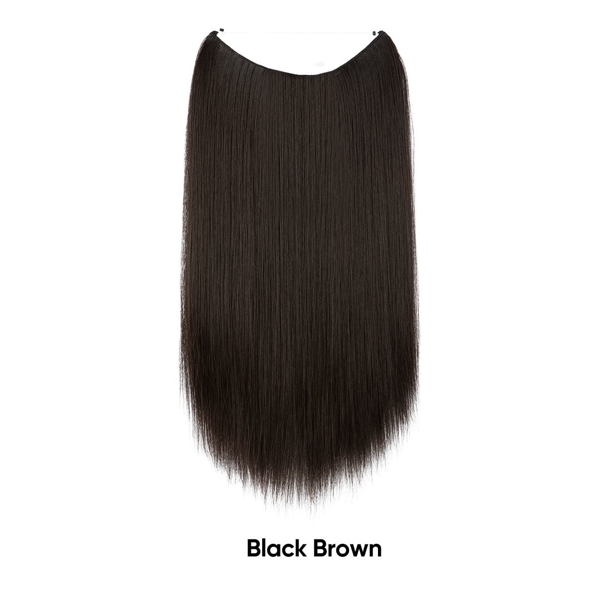 Peruca, linha de pesca multicolorida invisível, extensão de cabelo, cabelos lisos, estilo europeu, gradiente - imagem 23