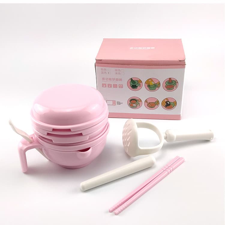 Tigela infantil para picar alimentos complementares, picador, conjunto de ferramentas - imagem 4