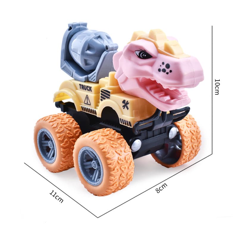 Guerreiro, dinossauro de inércia, escavadeira para meninos, bastão de mistura, carro de brinquedo, balde basculante - imagem 5