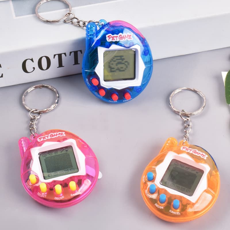 (Comércio internacional), pequeno Tamagotchi, console de jogos, brinquedo, chaveiro, animal de estimação - imagem 3