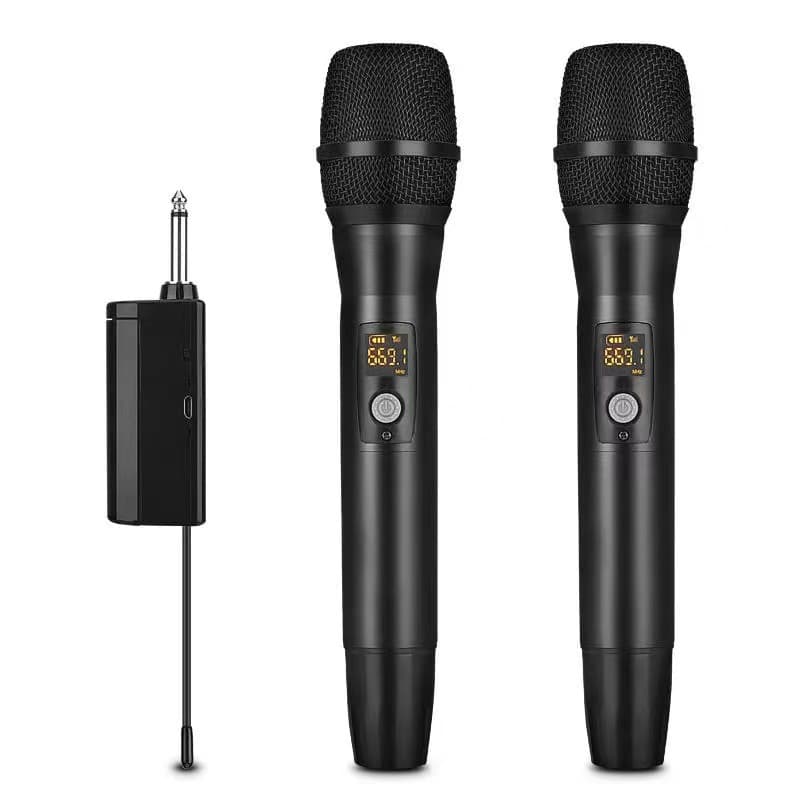 Microfone de carregamento sem fio um a dois microfone FM de segmento U palco karaokê transmissão ao vivo dedicada fornecimento transfronteiriço - imagem 2