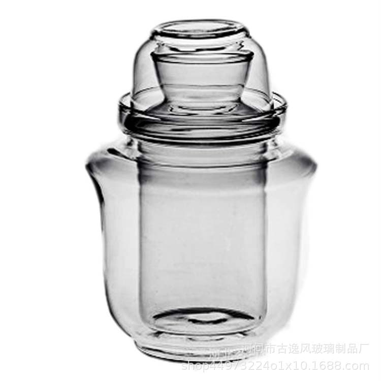 Frasco de bolso de vidro, taça de vinho japonesa, conjunto de 3 peças - imagem 6